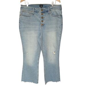 J. Crew High Rise Flare Crop Jeans Size 33